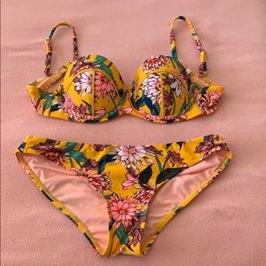 Vibrant floral bikini